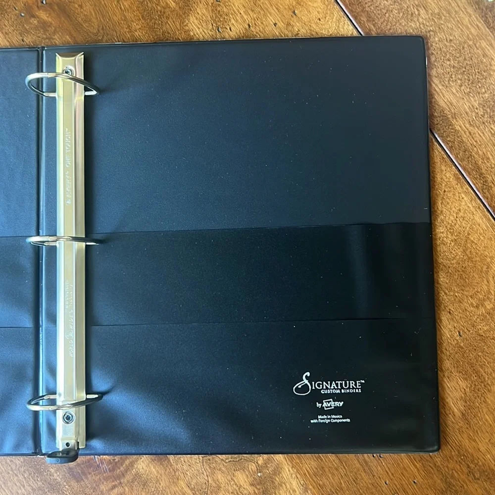 Custom Personalized Artwork Binder Alexandra